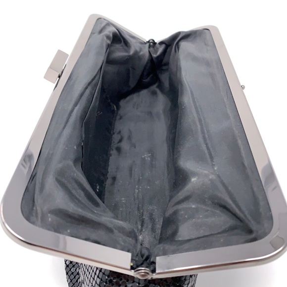 Jennifer Lopez Clutch Wallet Sequin Black Glossy - Picture 5 of 5